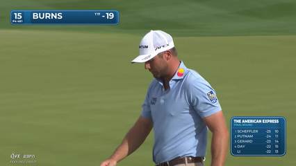 Sam Burns | Round 4 | 15th hole | Shot 5 | 2026 The American Express