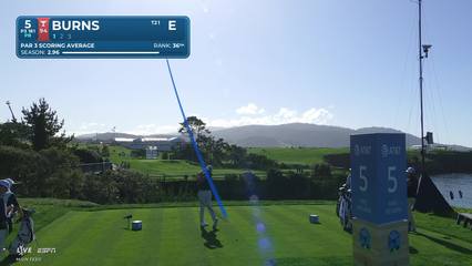 Sam Burns | Round 1 | 5th hole | Shot 1 | 2026 AT&T Pebble Beach