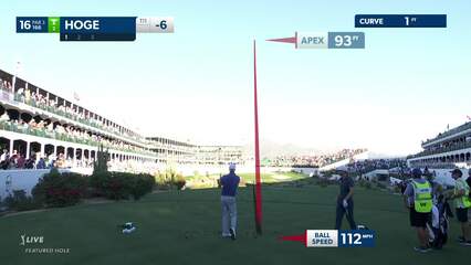 Tom Hoge | 2022 WM Phoenix Open | Round 2 | 16th hole | Shot 1
