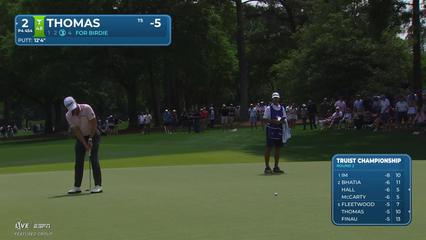 Justin Thomas | Round 2 | 2nd hole | Shot 3 | 2026 Truist Championship