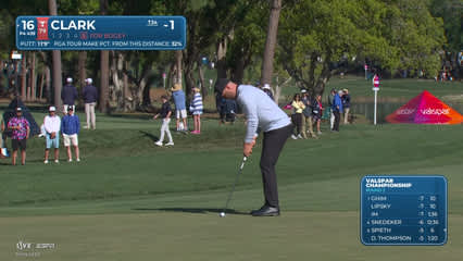 Wyndham Clark | Round 2 | 16th hole | Shot 6 | 2026 Valspar