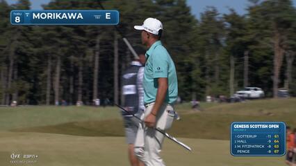 Collin Morikawa | Round 2 | 8th hole | Shot 4 | 2025 Genesis Scottish Open