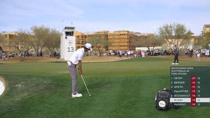 Michael Kim | Round 4 | 13th hole | Shot 3 | 2025 WM Phoenix Open