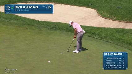 Jacob Bridgeman | Round 4 | 15th hole | Shot 3 | 2025 Rocket Classic