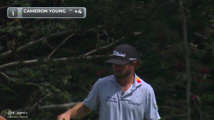 Cameron Young | Round 2 | 1st hole | Shot 4 | 2025 BMW Championship