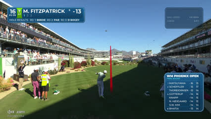Matt Fitzpatrick | Round 4 | 16th hole | Shot 1 | 2026 WM Phoenix Open