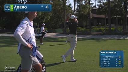 Ludvig Åberg | Round 2 | 16th hole | Shot 2 | 2026 RBC Heritage