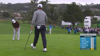 Hideki Matsuyama | Round 3 | 3rd hole | Shot 3 | 2026 AT&T Pebble Beach