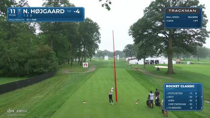 Nicolai Højgaard | Round 2 | 11th hole | Shot 1 | 2025 Rocket Classic