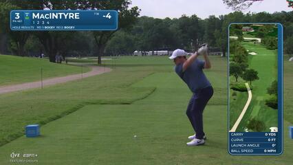 Robert MacIntyre | Round 3 | 3rd hole | Shot 1 | 2025 Charles Schwab