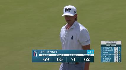 Jake Knapp | Round 4 | 18th hole | Shot 4 | 2026 Texas Children's