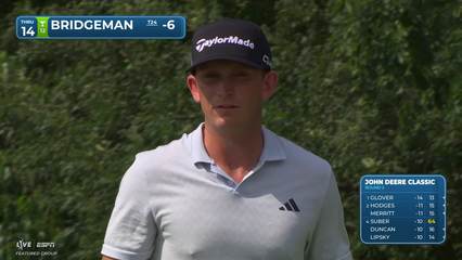 Jacob Bridgeman | Round 2 | 14th hole | Shot 3 | 2026 John Deere