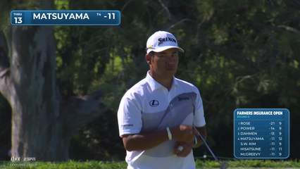 Hideki Matsuyama | Round 3 | 13th hole | Shot 5 | 2026 Farmers