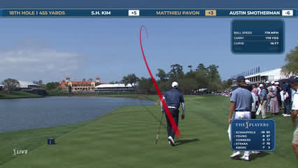 Matthieu Pavon | Round 2 | 18th hole | Shot 3 | 2026 THE PLAYERS