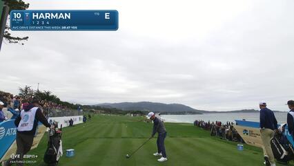 Brian Harman | Round 2 | 10th hole | Shot 1 | 2025 AT&T Pebble Beach