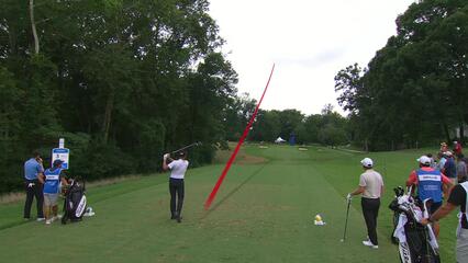 Webb Simpson | Round 3 | 3rd hole | Shot 1 | 2025 Wyndham