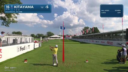 Kurt Kitayama | Round 2 | 15th hole | Shot 1 | 2025 Rocket Classic