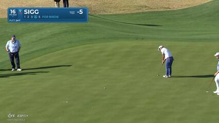 Greyson Sigg | Round 3 | 16th hole | Shot 5 | 2025 The American Express