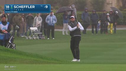 Scottie Scheffler | Round 3 | 18th hole | Shot 3 | 2025 AT&T Pebble Beach