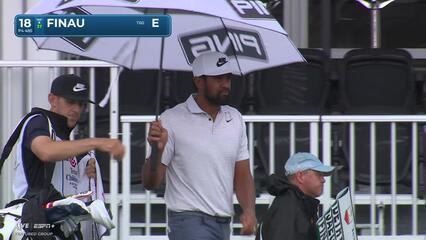 Tony Finau | Round 1 | 18th hole | Shot 3 | 2025 Houston Open