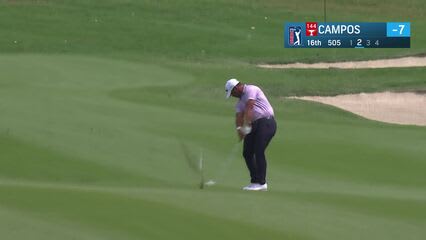 Rafael Campos | Round 3 | 16th hole | Shot 2 | 2025 Mexico Open