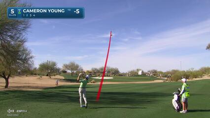 Cameron Young | Round 3 | 5th hole | Shot 2 | 2025 WM Phoenix Open