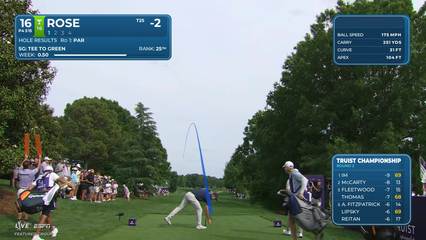 Justin Rose | Round 2 | 16th hole | Shot 1 | 2026 Truist Championship