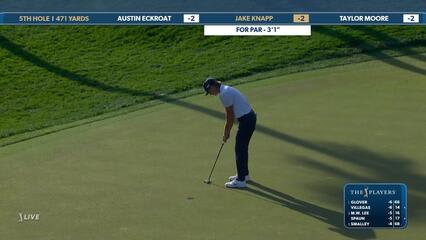Jake Knapp | Round 1 | 5th hole | Shot 4 | 2025 THE PLAYERS