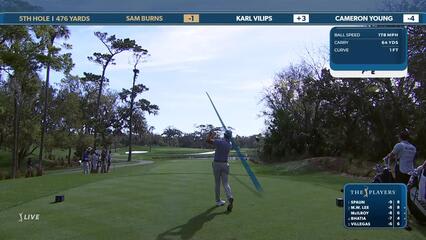 Sam Burns | Round 2 | 5th hole | Shot 1 | 2025 THE PLAYERS