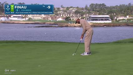 Tony Finau | Round 2 | 7th hole | Shot 3 | 2026 AT&T Pebble Beach