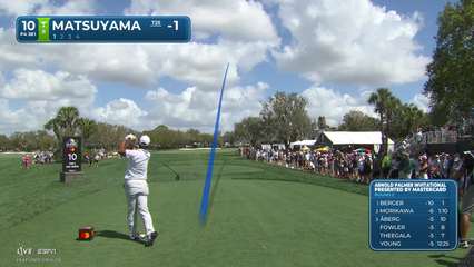 Hideki Matsuyama | Round 2 | 10th hole | Shot 1 | 2026 Arnold Palmer
