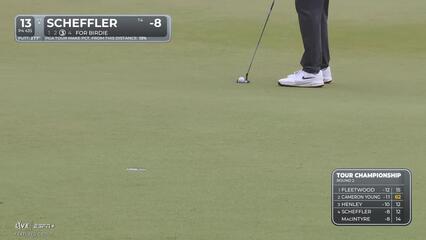 Scottie Scheffler | Round 2 | 13th hole | Shot 4 | 2025 TOUR Championship