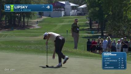 David Lipsky | Round 2 | 18th hole | Shot 4 | 2026 Valspar