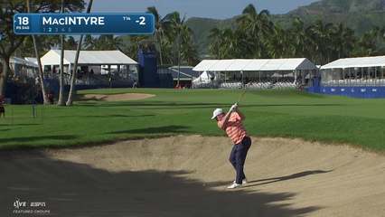 Robert MacIntyre | Round 1 | 18th hole | Shot 2 | 2026 Sony Open