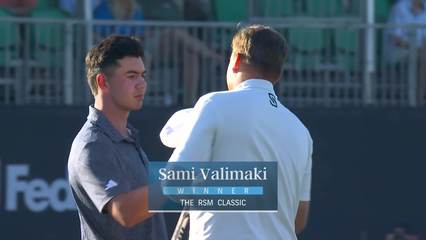 Sami Valimaki | Round 4 | 18th hole | Shot 4 | 2025 The RSM Classic