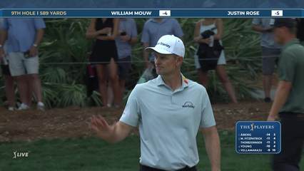 Justin Rose | Round 4 | 9th hole | Shot 5 | 2026 THE PLAYERS