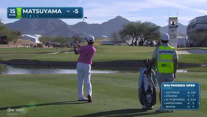 Hideki Matsuyama | Round 2 | 15th hole | Shot 3 | 2026 WM Phoenix Open