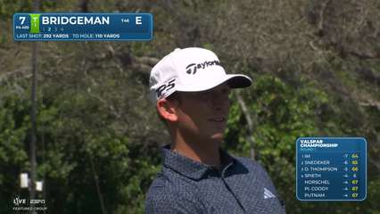 Jacob Bridgeman | Round 1 | 7th hole | Shot 2 | 2026 Valspar