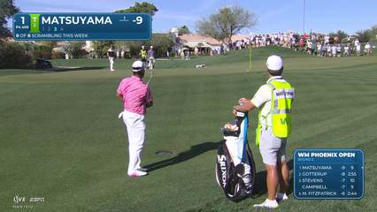 Hideki Matsuyama | Round 2 | 1st hole | Shot 3 | 2026 WM Phoenix Open