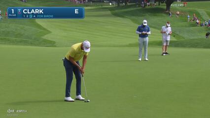 Wyndham Clark | Round 1 | 1st hole | Shot 3 | 2025 Travelers