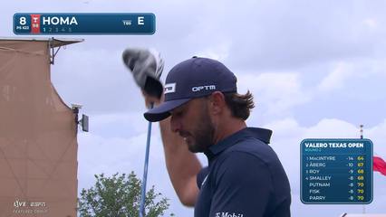 Max Homa | Round 2 | 8th hole | Shot 1 | 2026 Valero