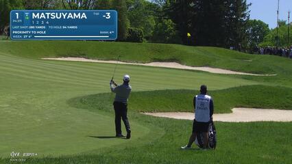 Hideki Matsuyama | Round 3 | 1st hole | Shot 2 | 2025 Truist Championship