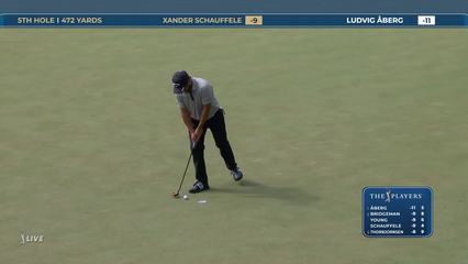 Xander Schauffele | Round 3 | 5th hole | Shot 4 | 2026 THE PLAYERS
