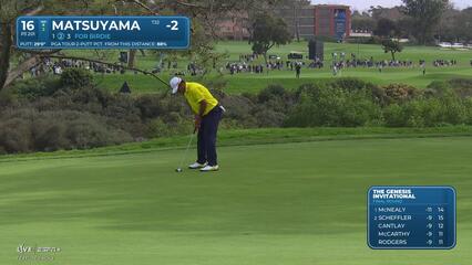 Hideki Matsuyama | Round 4 | 16th hole | Shot 3 | 2025 Genesis