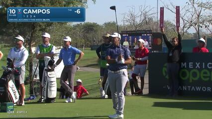 Rafael Campos | Round 4 | 10th hole | Shot 1 | 2025 Mexico Open