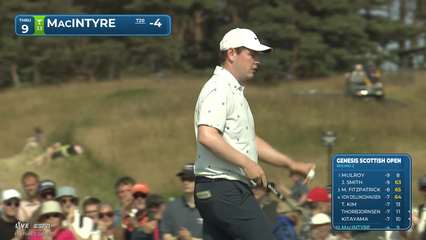 Robert MacIntyre | Round 2 | 9th hole | Shot 2 | 2026 Genesis Scottish Open