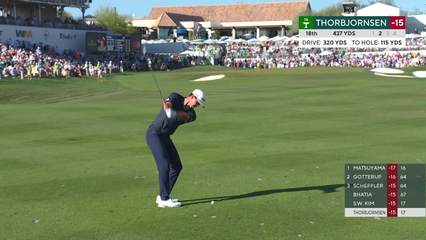 Michael Thorbjornsen | Round 4 | 18th hole | Shot 2 | 2026 WM Phoenix Open