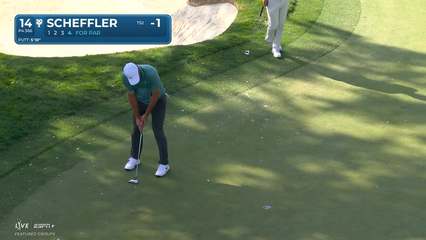 Scottie Scheffler | Round 1 | 14th hole | Shot 4 | 2025 Procore