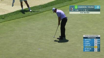Cameron Young | Round 3 | 11th hole | Shot 3 | 2025 Truist Championship
