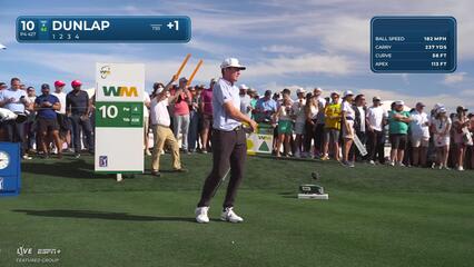 Nick Dunlap | Round 2 | 10th hole | Shot 1 | 2025 WM Phoenix Open